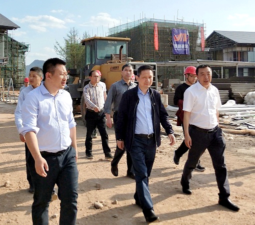 2019.04.09川高公司党委委员、工会主席吴朝金一行调研指导恩阳交旅融合示范项目及高路房公司“高庐·御品湾”项目.jpg