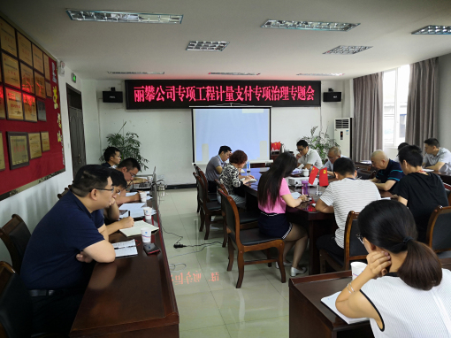 20190708 工程养护部 丽攀公司召开专项工程计量支付专项治理会.jpg