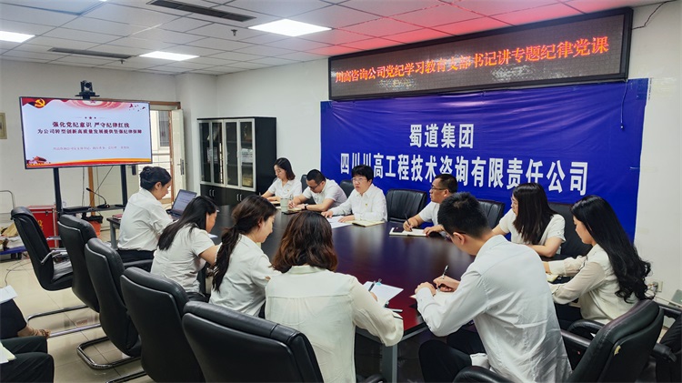川高咨询公司党支部书记、执行董事、总经理张旭容讲授党纪学习教育专题党课.jpg