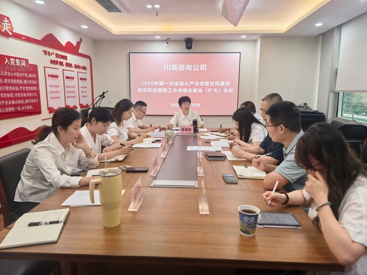 正文图-川高咨询公司召开2026年上半年全面从严治党暨党风廉政建设和反腐败工作专题支委会.jpg
