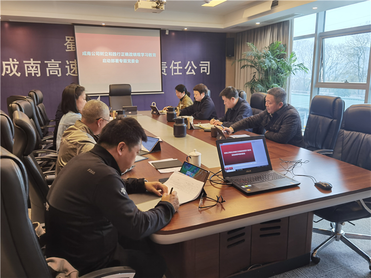 成南公司召开专题党委会，部署启动树立和践行正确政绩观学习教育.jpg